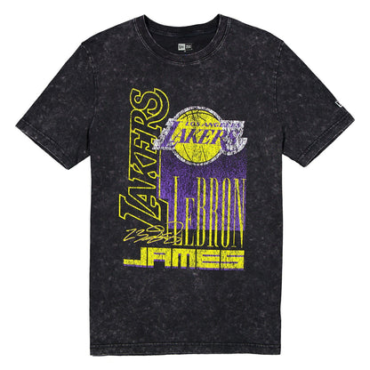 LeBron James Los Angeles Lakers Full Court Press Mineral Wash Player T-Shirt - Black | New Era discount