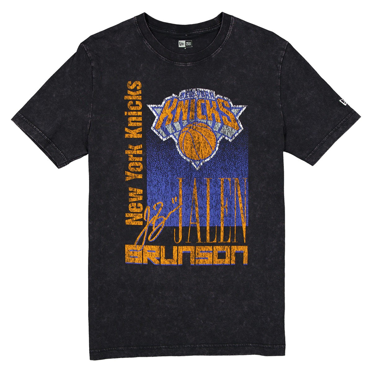 Jalen Brunson New York Knicks Full Court Press Mineral Wash Player T-Shirt - Black | New Era discount