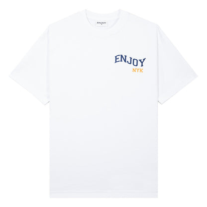 Enjoy Basketball x New York Knicks Unisex Hoop Enthusiast Capsule Collection T-Shirt - White sale
