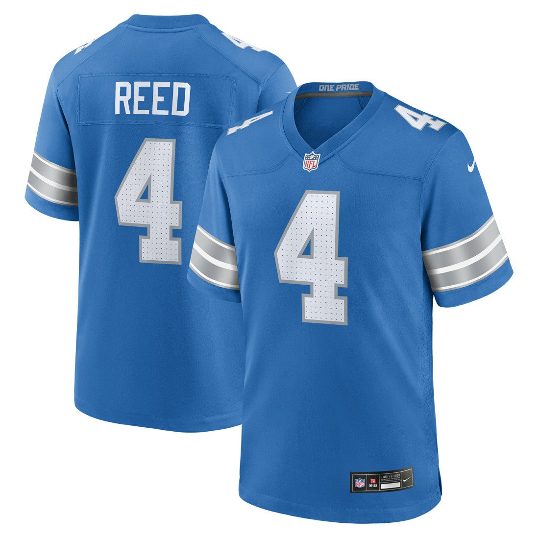 D.J. Reed Detroit Lions Team Game Jersey - Blue | Nike cheap