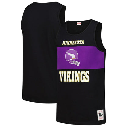 Minnesota Vikings Retro Colorblock Tank Top - Black cheap