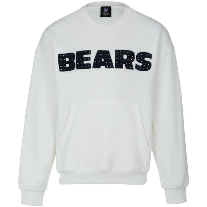 Chicago Bears Cuce Women's Chenille Jeweled Sweatshirt - White discount