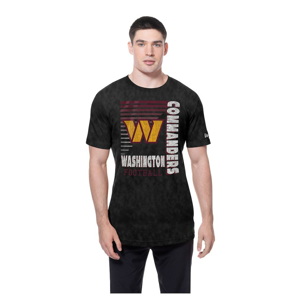 Washington Commanders New Era Enzyme Washed Oversized T-Shirt - Black for sale