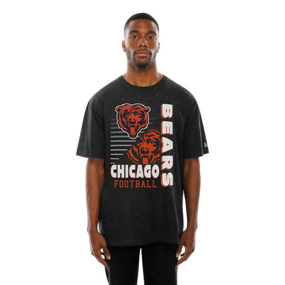 Chicago Bears New Era Enzyme Washed Oversized T-Shirt - Black on sale