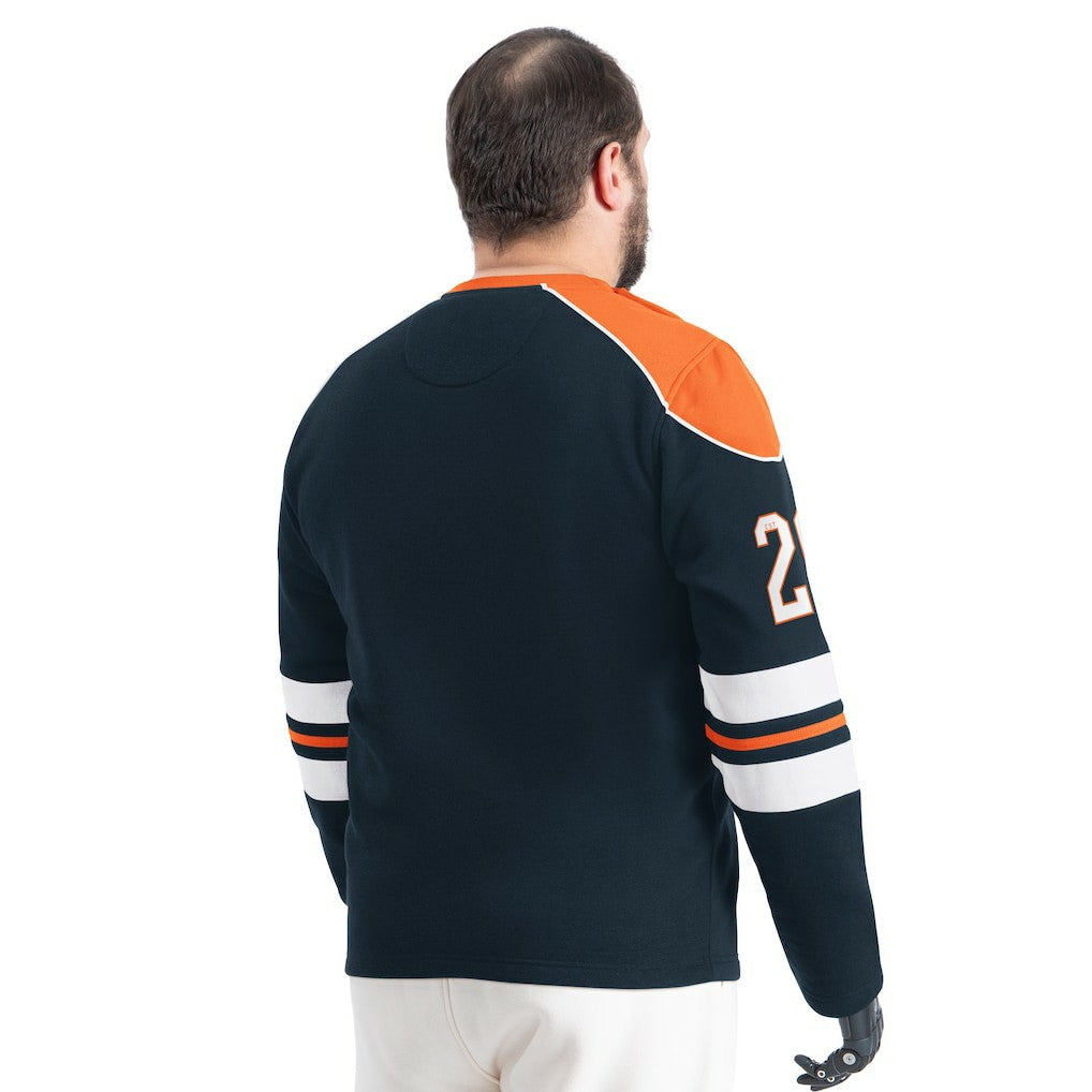 Chicago Bears G-III Sports by Carl Banks Adaptive Lord Stanley Crewneck Sweatshirt - Navy outlet