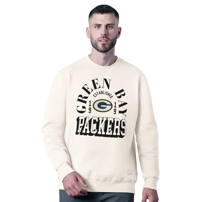 Green Bay Packers MSX by Michael Strahan Whiteout Tri-Blend Sweatshirt - White outlet