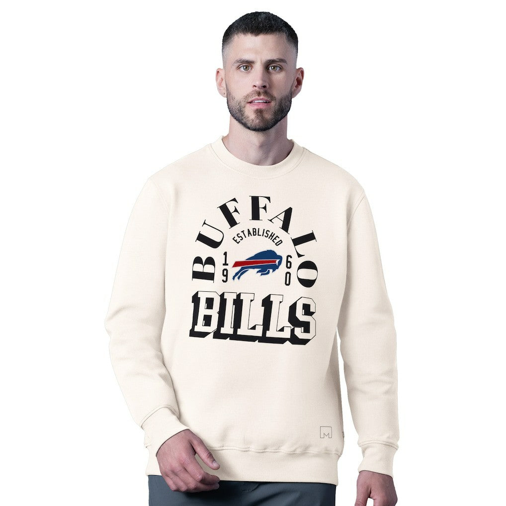 Buffalo Bills MSX by Michael Strahan Whiteout Tri-Blend Sweatshirt - White for sale