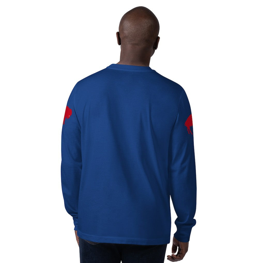 Buffalo Bills Starter Extreme Clutch Hit Vintage Logo Long Sleeve T-Shirt - Royal discount