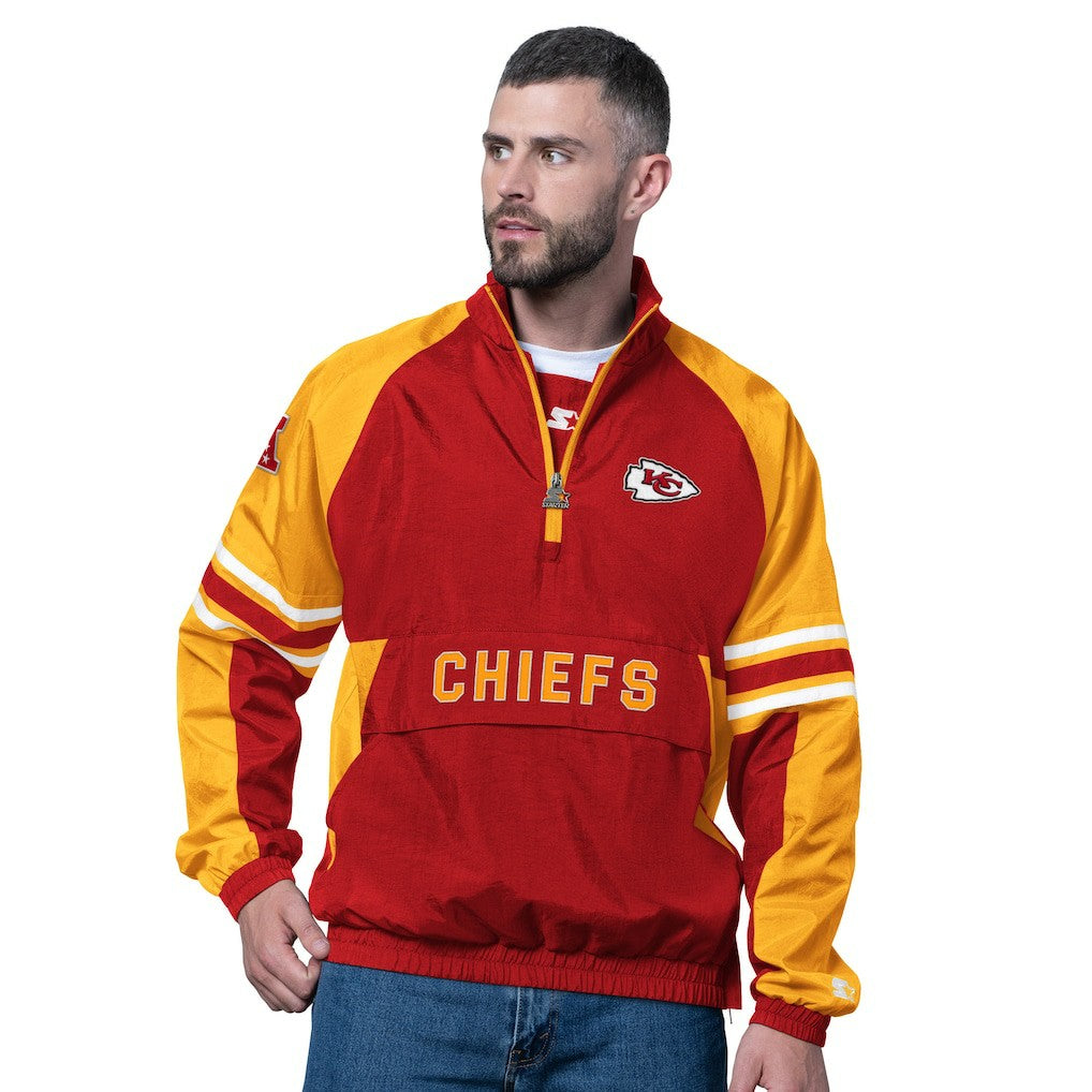 Kansas City Chiefs Starter Prospect Half-Zip Pullover - Red for sale