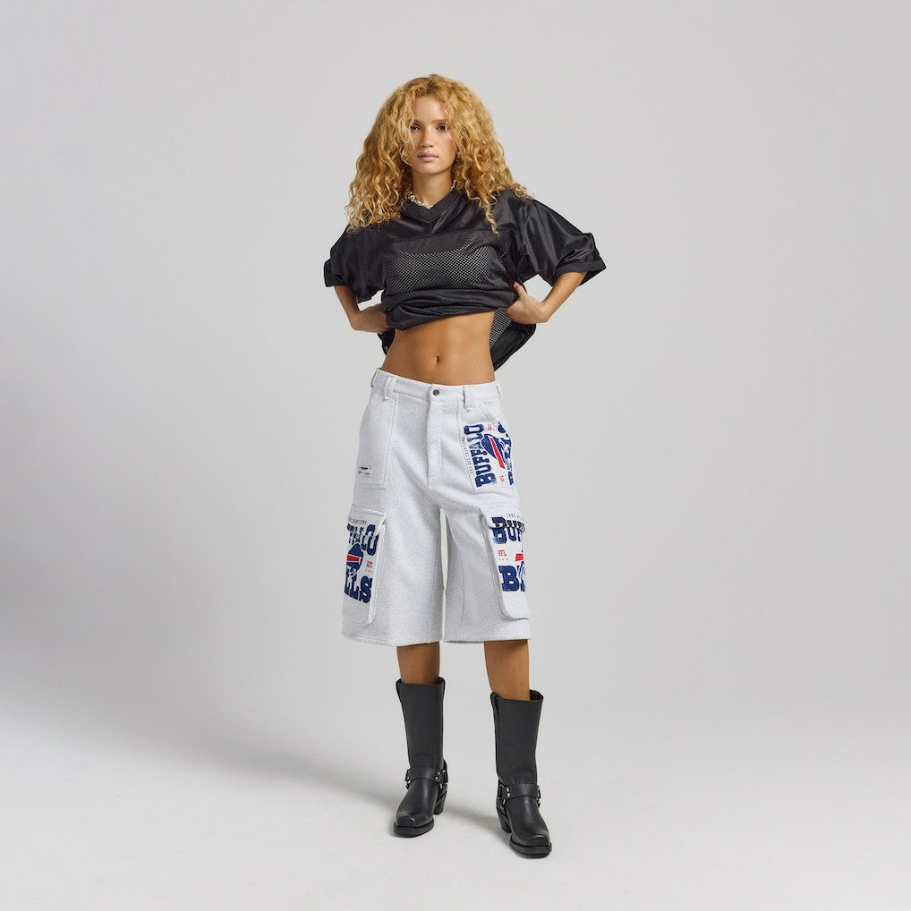 Buffalo Bills Off Season x NFL Women's Fleece Cargo Shorts - Heather Gray online