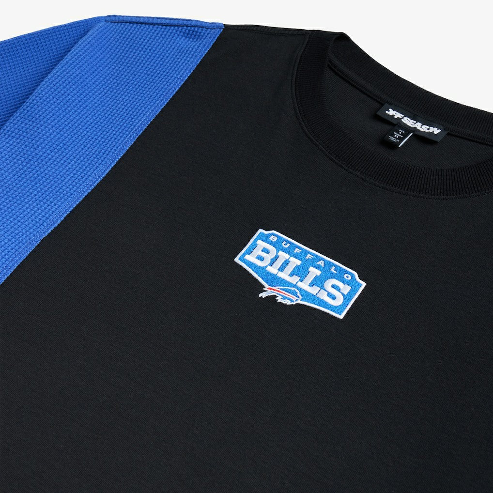 Buffalo Bills Off Season x NFL Unisex Spliced T-Shirt - Black on sale