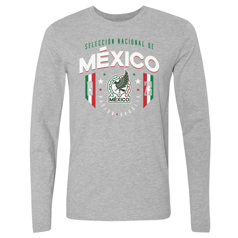 Mexico National Team 500 Level 1923 Long Sleeve T-Shirt - Heather Gray cheap