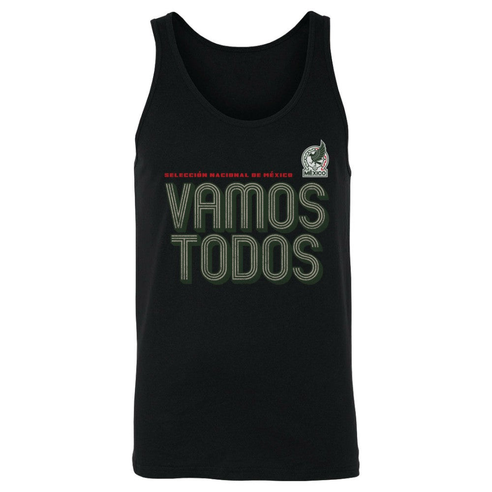 Mexico National Team 500 Level Vamos Todos Inline Bold Tank Top - Black discount