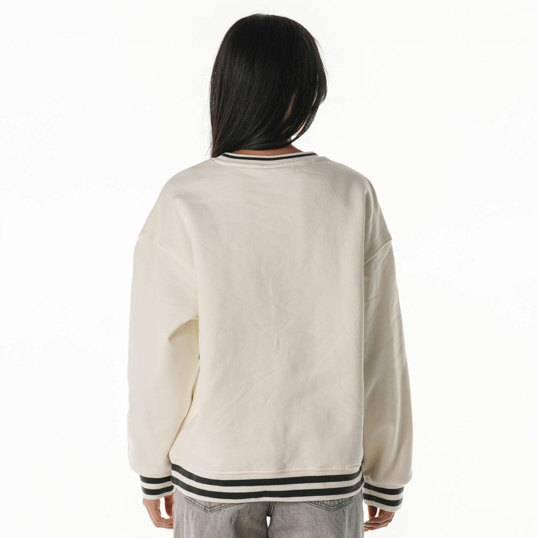Green Bay Packers The Wild Collective Women's Oversized Vintage French Terry Sweatshirt - Cream online