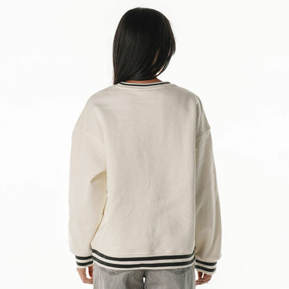Green Bay Packers The Wild Collective Women's Oversized Vintage French Terry Sweatshirt - Cream online