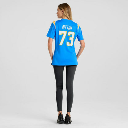 Mekhi Becton Los Angeles Chargers Women's Team Game Jersey - Powder Blue | Nike cheap
