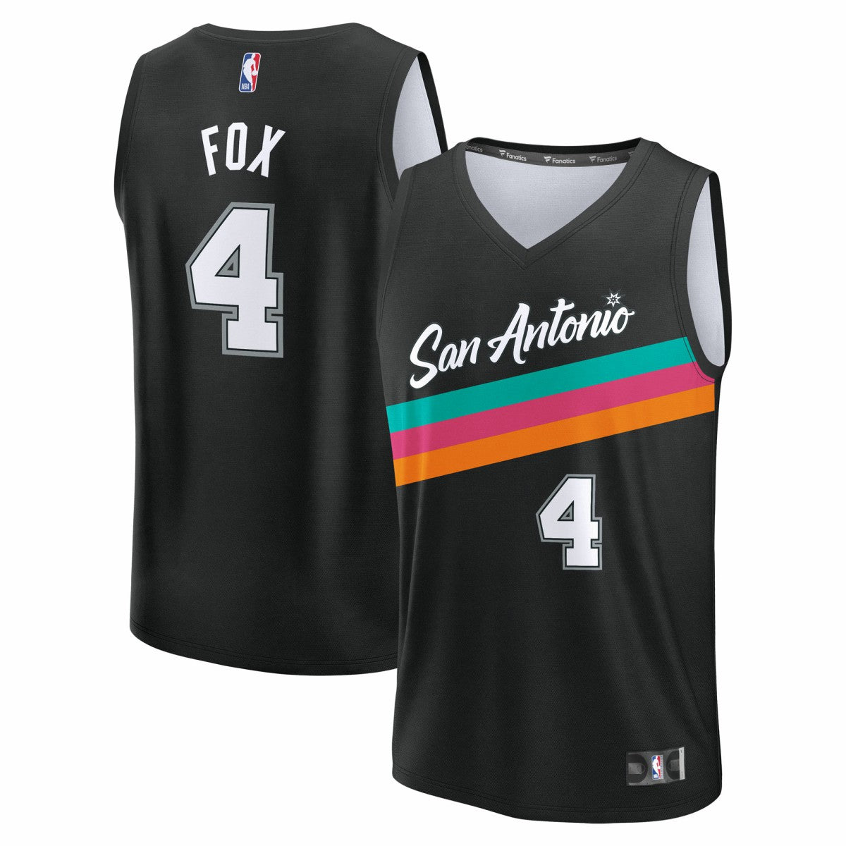 De'Aaron Fox San Antonio Spurs 2025/26 City Edition Fast Break Jersey - Black | Fanatics shop