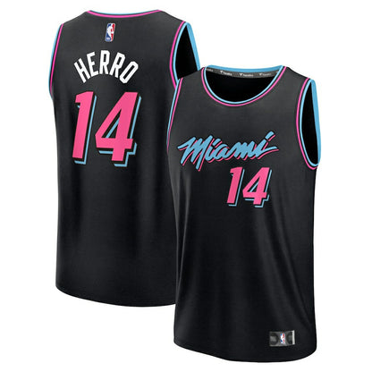 Tyler Herro Miami Heat Youth 2025/26 City Edition Fast Break Jersey - Black | Fanatics outlet