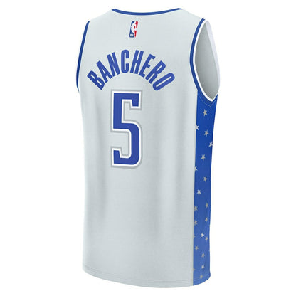 Paolo Banchero Orlando Magic Youth 2025/26 City Edition Fast Break Jersey - Silver | Fanatics for sale