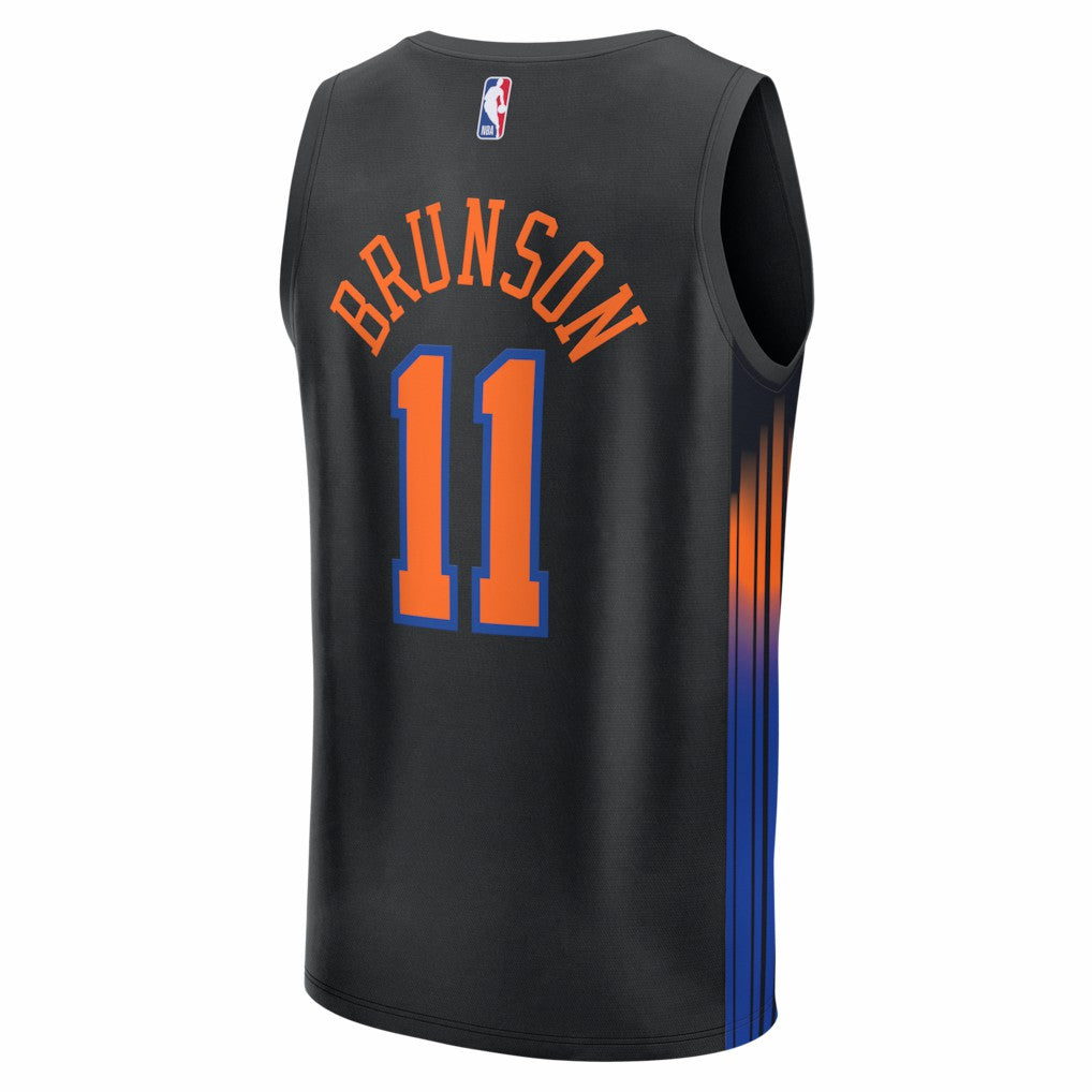 Jalen Brunson New York Knicks Fast Break Jersey - Statement Edition - Black | Fanatics online