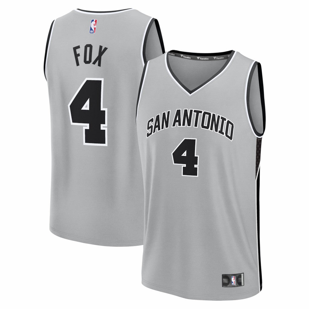 De'Aaron Fox San Antonio Spurs Fast Break Jersey - Statement Edition - Silver | Fanatics on sale