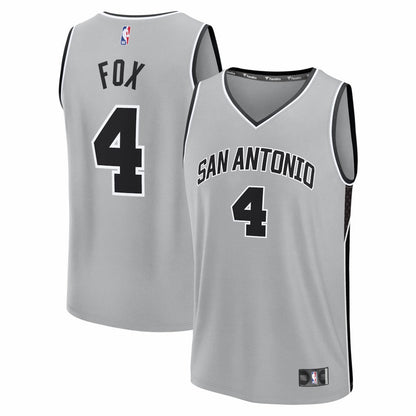 De'Aaron Fox San Antonio Spurs Fast Break Jersey - Statement Edition - Silver | Fanatics on sale