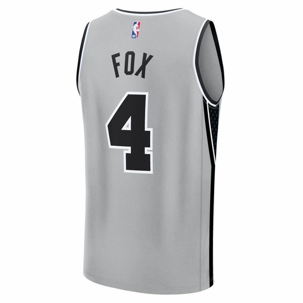 De'Aaron Fox San Antonio Spurs Fast Break Jersey - Statement Edition - Silver | Fanatics on sale