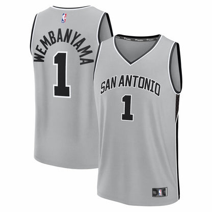 Victor Wembanyama San Antonio Spurs Fast Break Jersey - Statement Edition - Silver | Fanatics online