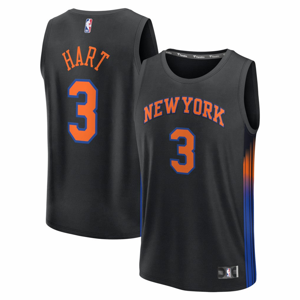 Josh Hart New York Knicks Fast Break Jersey - Statement Edition - Black | Fanatics online