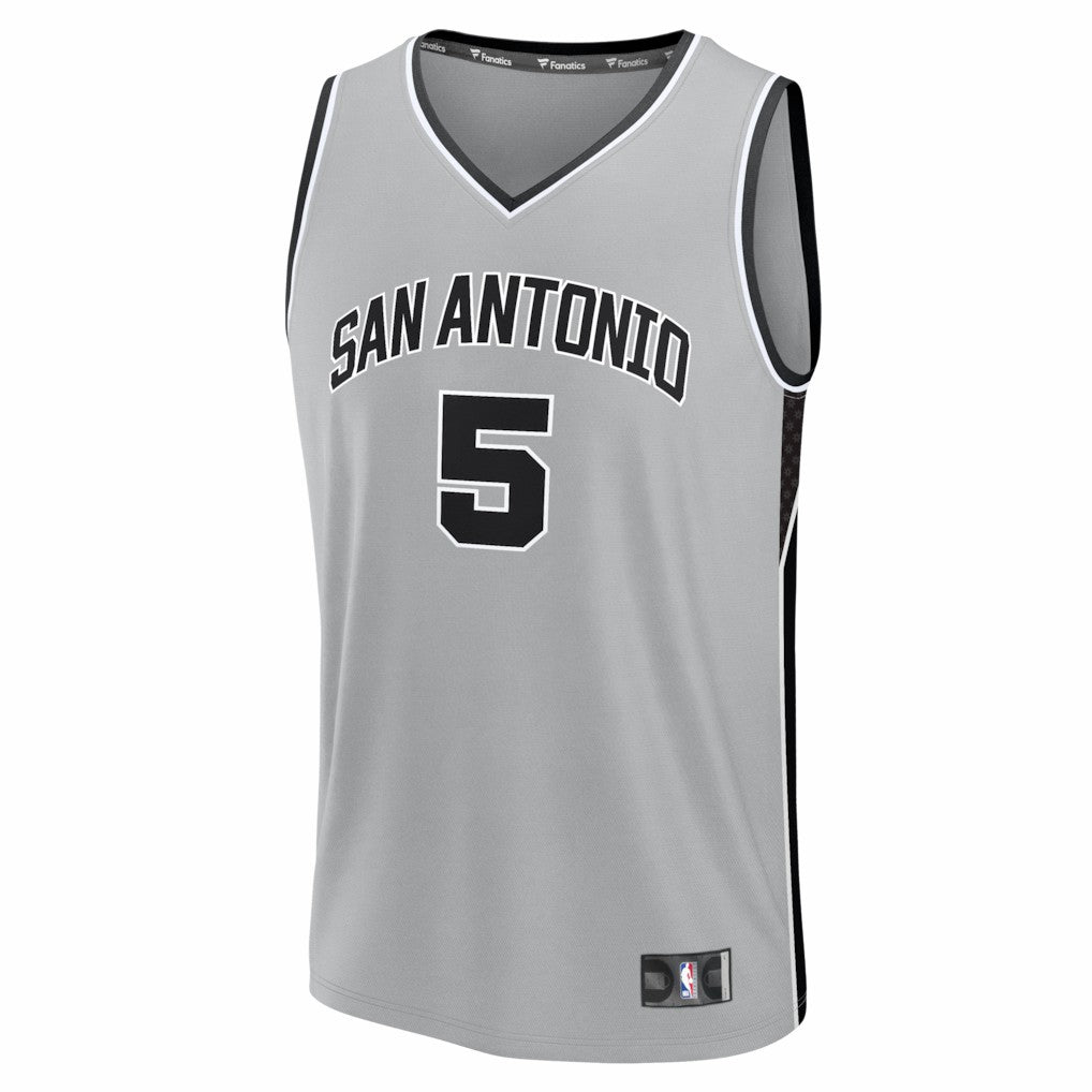 Stephon Castle San Antonio Spurs Youth Fast Break Jersey - Statement Edition - Silver | Fanatics outlet