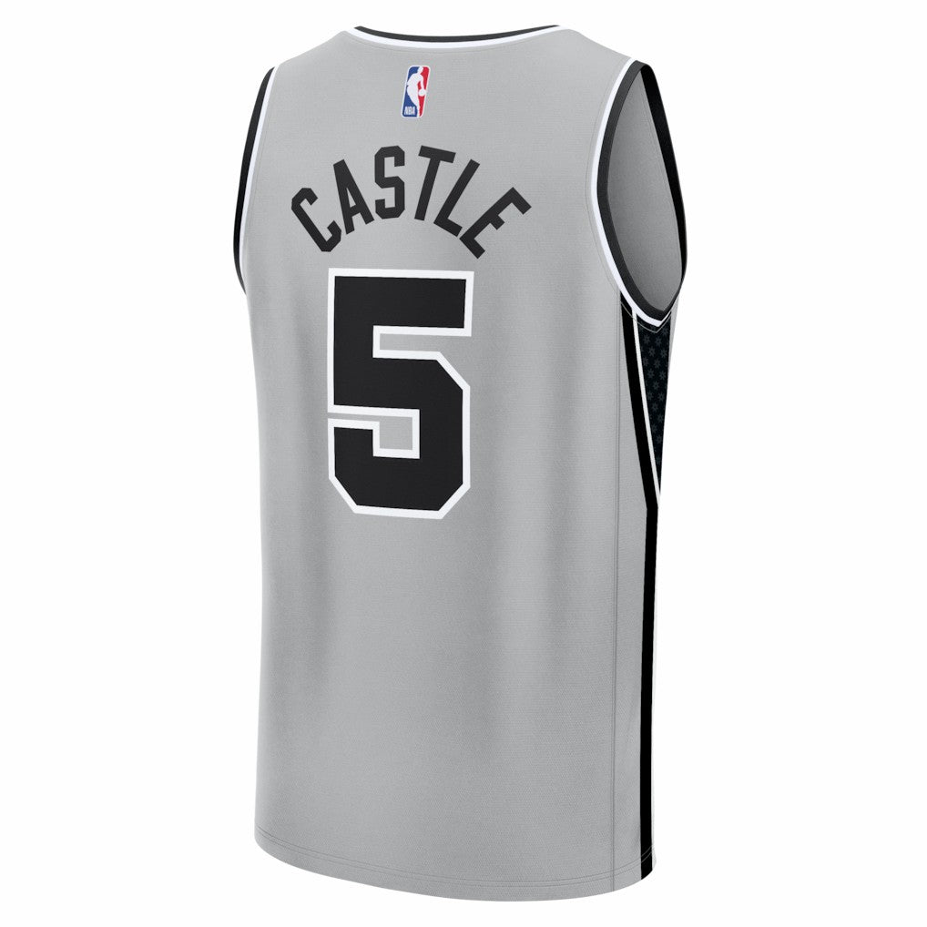 Stephon Castle San Antonio Spurs Youth Fast Break Jersey - Statement Edition - Silver | Fanatics outlet