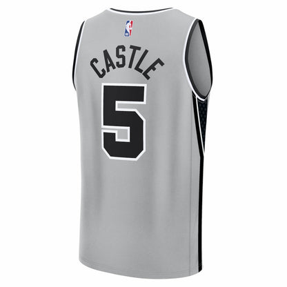Stephon Castle San Antonio Spurs Youth Fast Break Jersey - Statement Edition - Silver | Fanatics outlet
