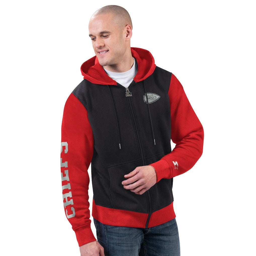 Kansas City Chiefs Starter Thursday Night Gridiron Full-Zip Hoodie - Black/Red online