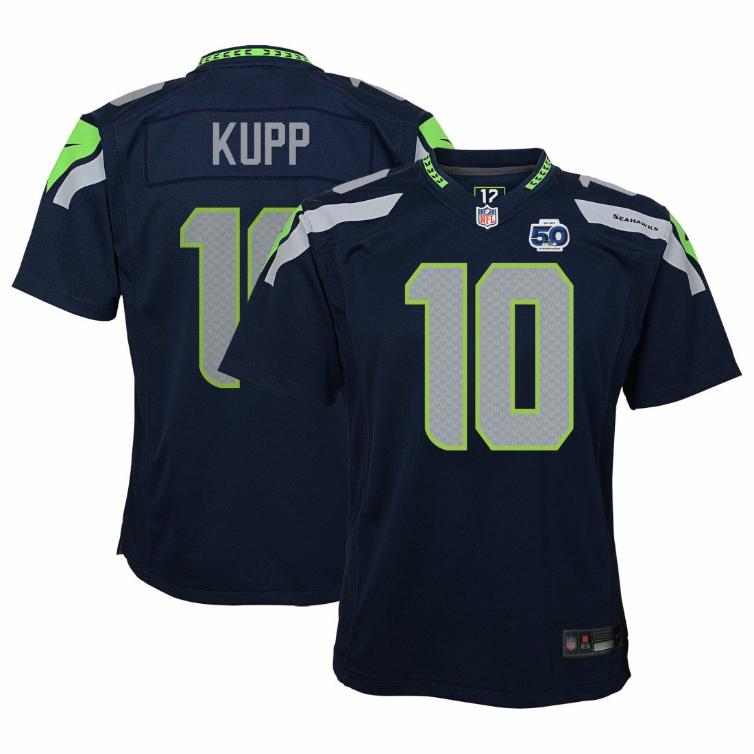 Cooper Kupp Seattle Seahawks Youth 50th Season Game Jersey - College Navy | Nike for sale