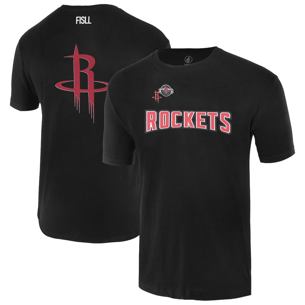 Houston Rockets FISLL Unisex Oversize Logo T-Shirt - Black online