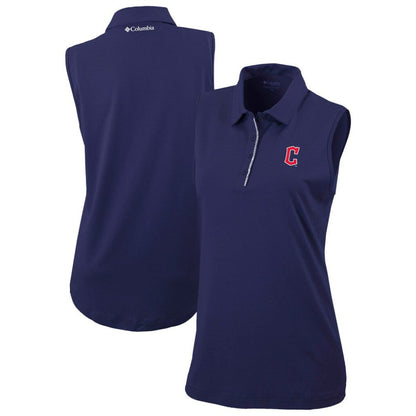 Cleveland Guardians Women's Tend The Ball Sleeveless Polo - Navy | Columbia