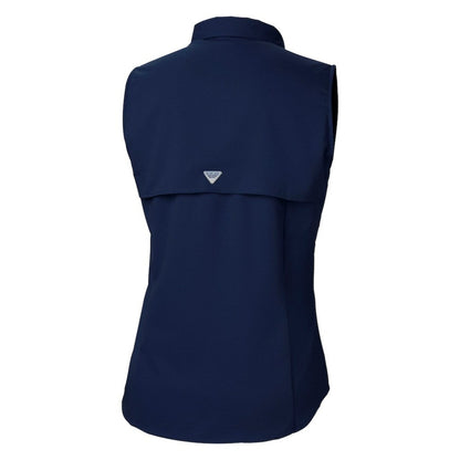 Seattle Mariners Women's Tamiami Sleeveless Shirt - Navy | Columbia
