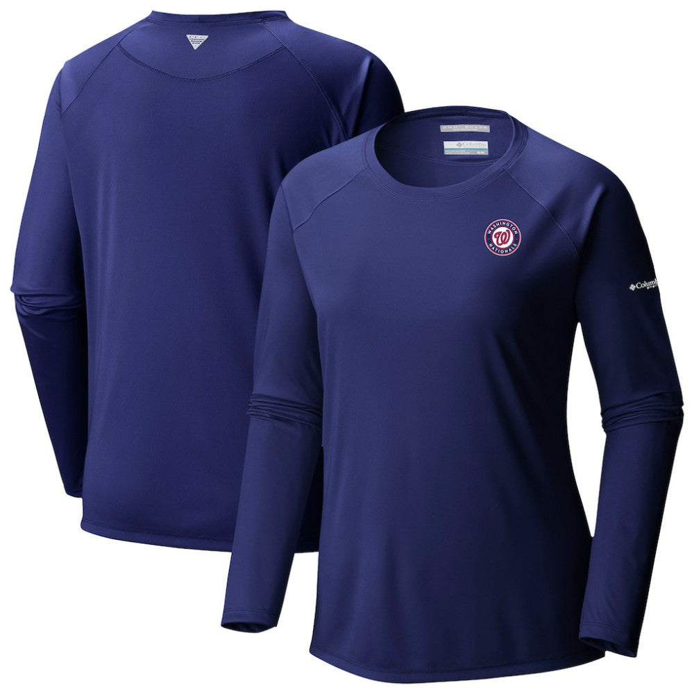 Washington Nationals Tidal Tee II Long Sleeve T-Shirt - Navy | Columbia
