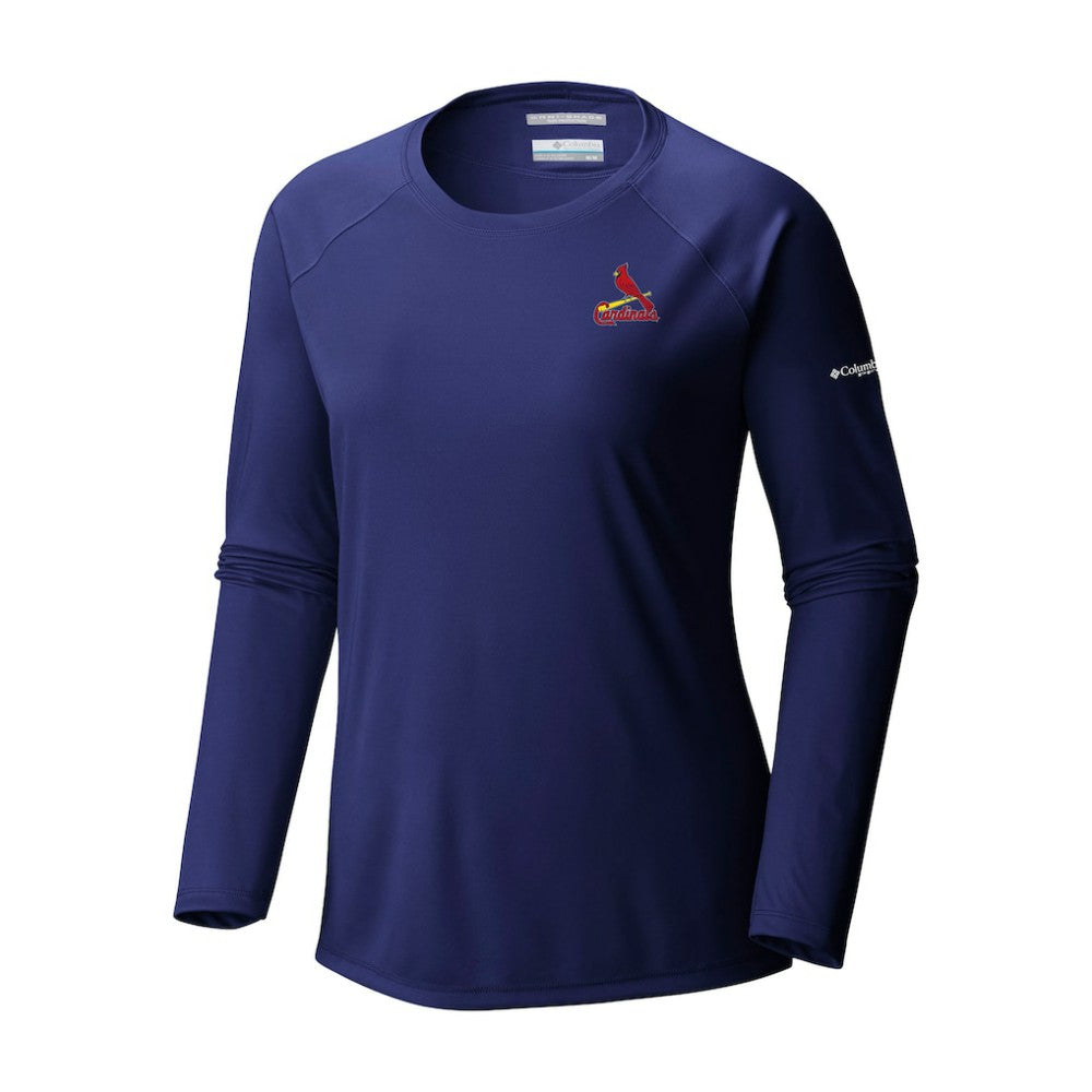 St. Louis Cardinals Tidal Tee II Long Sleeve T-Shirt - Navy | Columbia