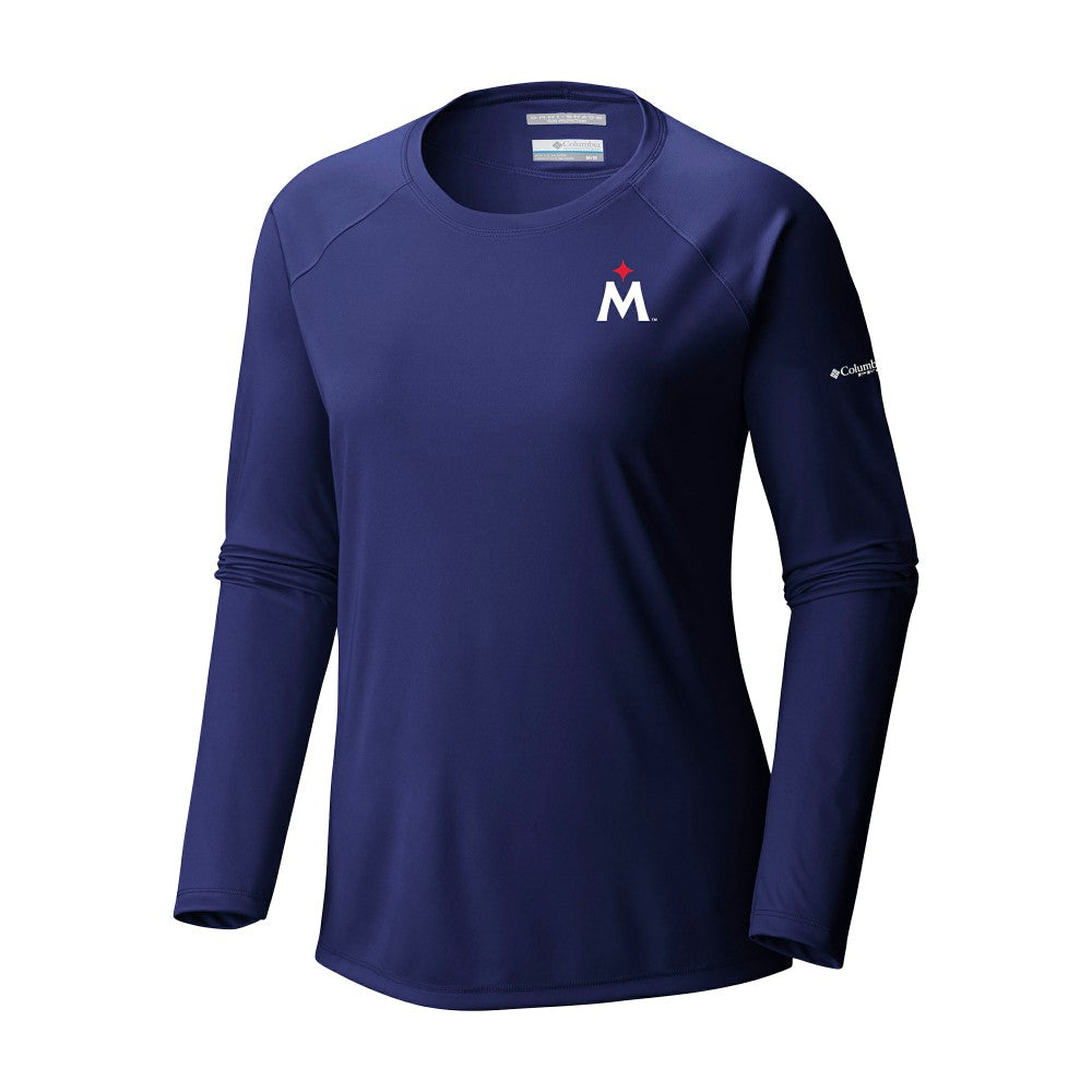 Minnesota Twins Tidal Tee II Long Sleeve T-Shirt - Navy | Columbia