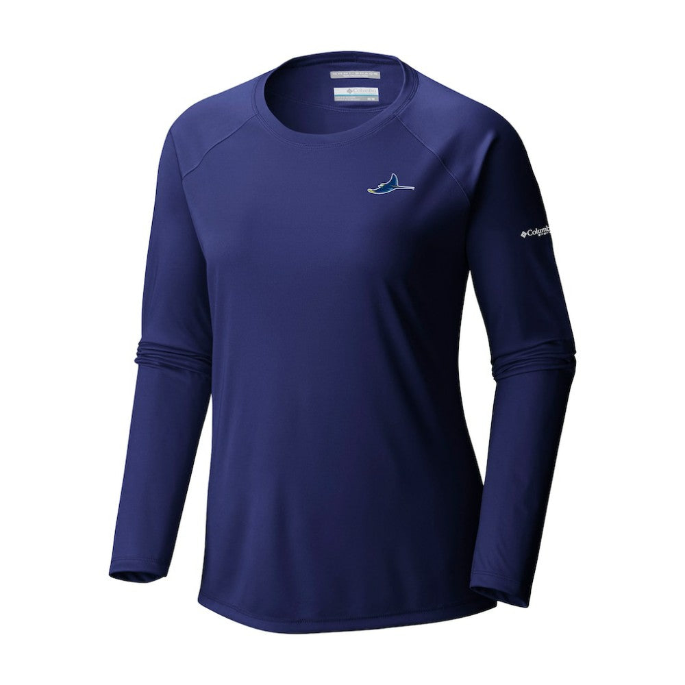 Tampa Bay Rays Tidal Tee II Long Sleeve T-Shirt - Navy | Columbia