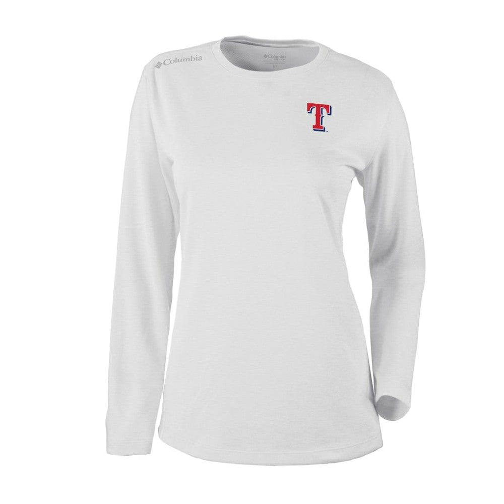 Texas Rangers Shotgun Long Sleeve T-Shirt - White | Columbia