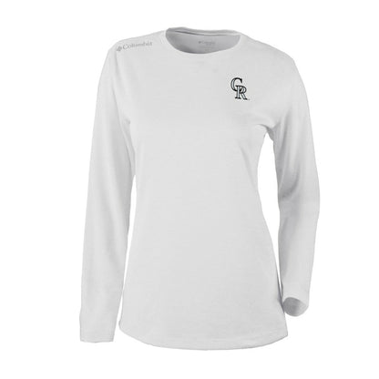 Colorado Rockies Shotgun Long Sleeve T-Shirt - White | Columbia