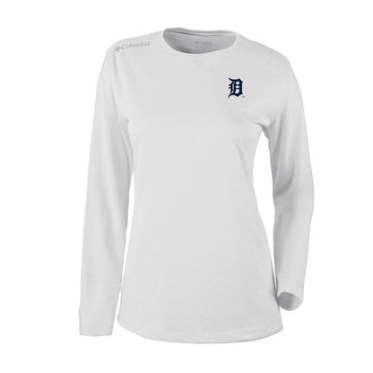Detroit Tigers Shotgun Long Sleeve T-Shirt - White | Columbia