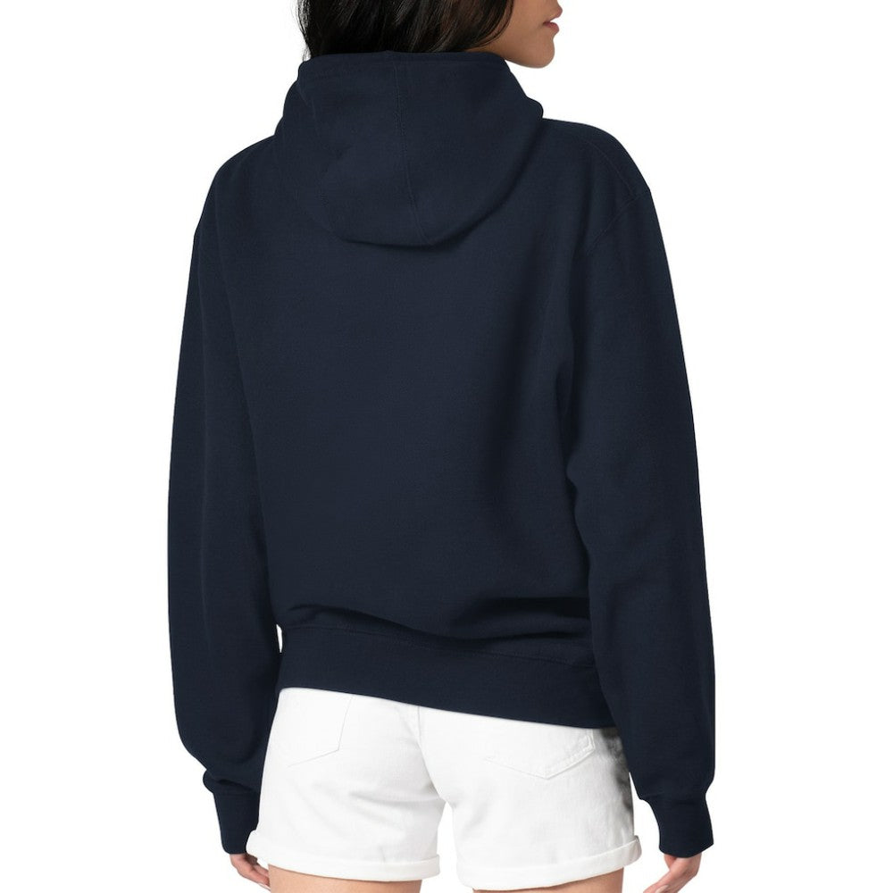 Washington Nationals G-III 4Her by Carl Banks Women's Double Heart Fleece Pullover Hoodie - Navy