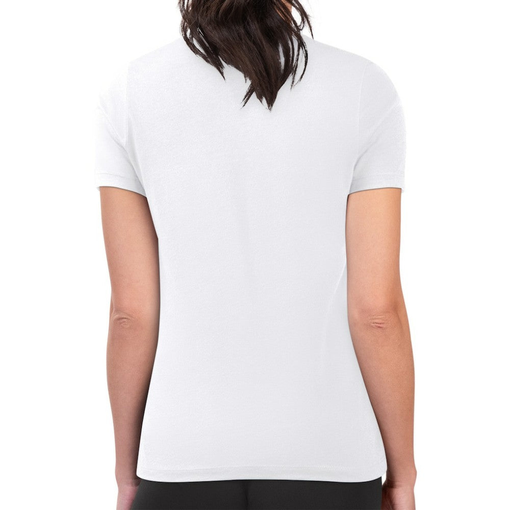 Colorado Rockies G-III 4Her by Carl Banks Women's Super-Slim Fit Lightweight Retro Roses T-Shirt - White