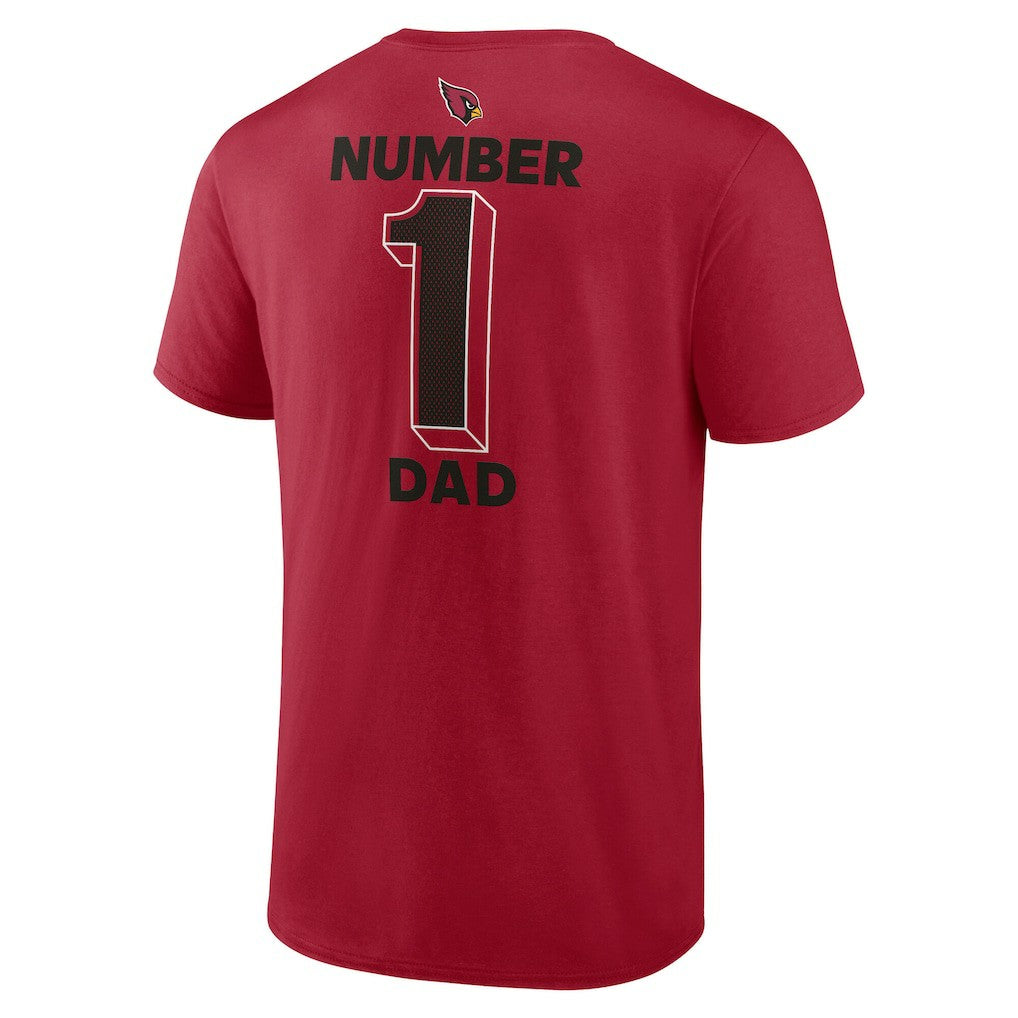 Arizona Cardinals #1 Dad Jersey T-Shirt - Cardinal discount