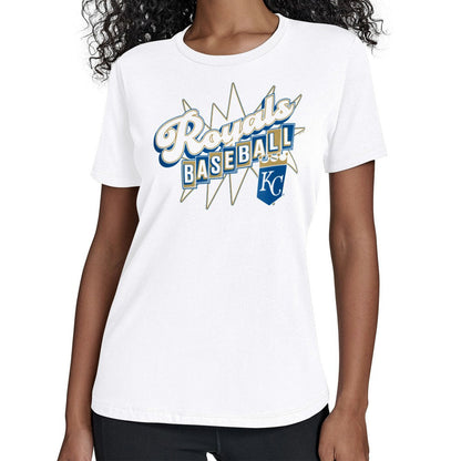 Kansas City Royals Starter Women's Drive-In T-Shirt - White