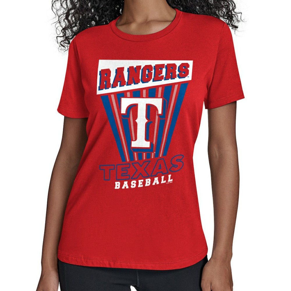 Texas Rangers Starter Women's Poster Print T-Shirt - Red
