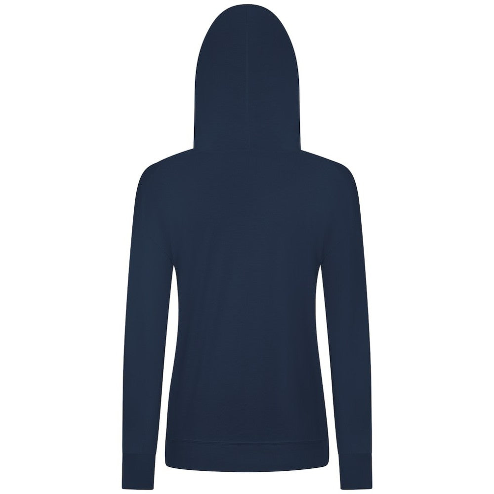 New York Yankees Levelwear Women's Cooperstown Collection Relay Core Logo Pullover Hoodie - Navy